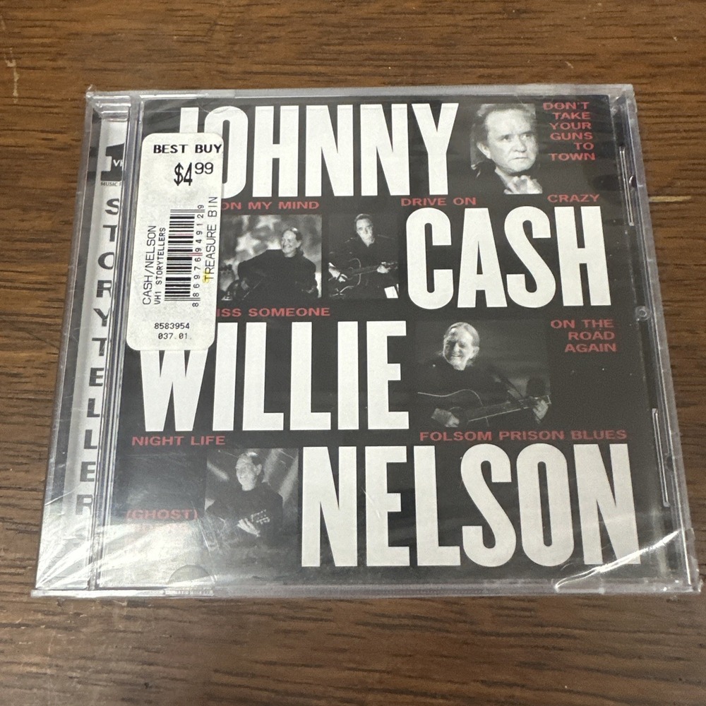 NEW Sealed Johnny Cash Willie Nelson – VH1 Storytellers CD 1998